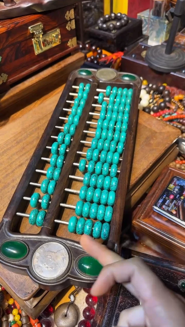 木算盘绿汉镶嵌