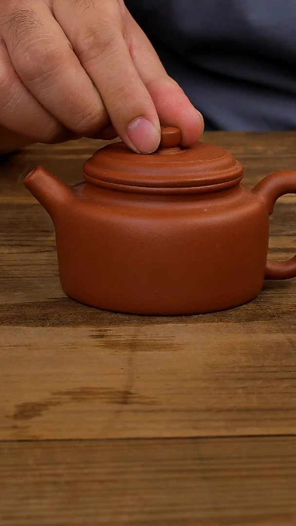 茶壶紫砂梅和柳红卫生砂朱泥德钟