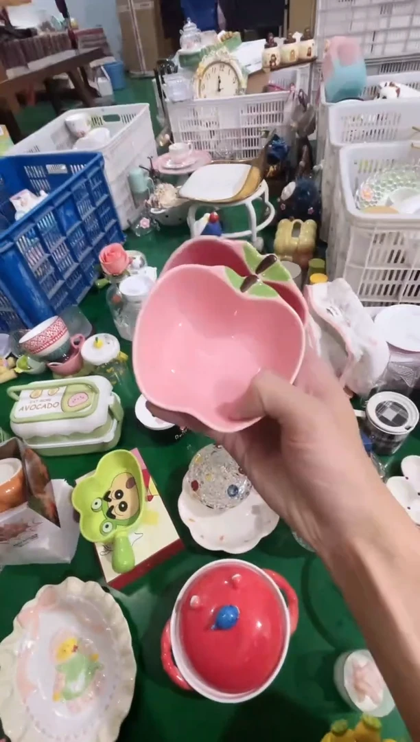 瓷片2个苹果蘸料碟