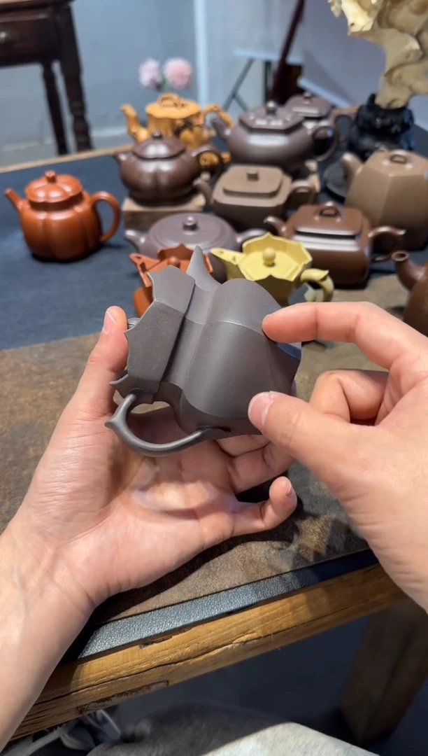 茶壶紫砂小*天青僧帽 中