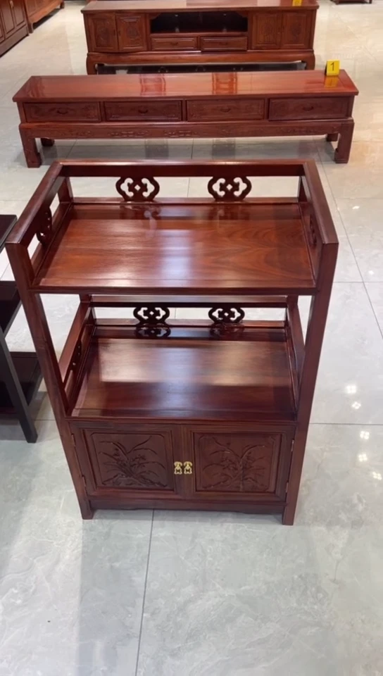 【闪购商品】花梨木类储物柜刺猬紫檀茶水柜