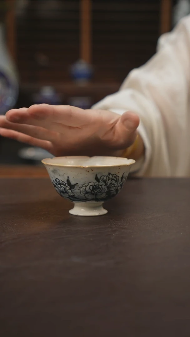 杯景德镇陶瓷杯碗柴烧多人