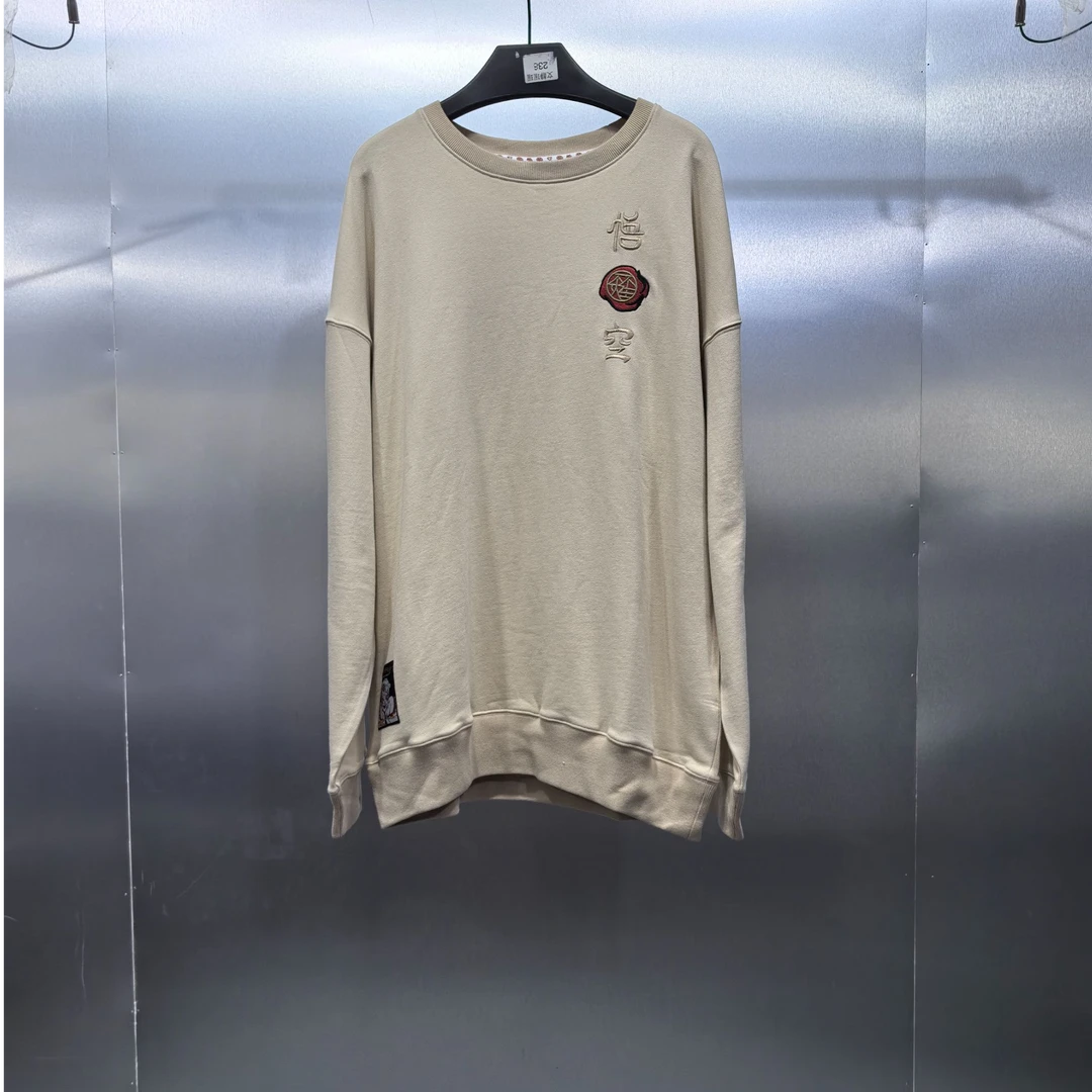 M03-71508-WOO后背国潮印花时尚潮流圆领卫衣