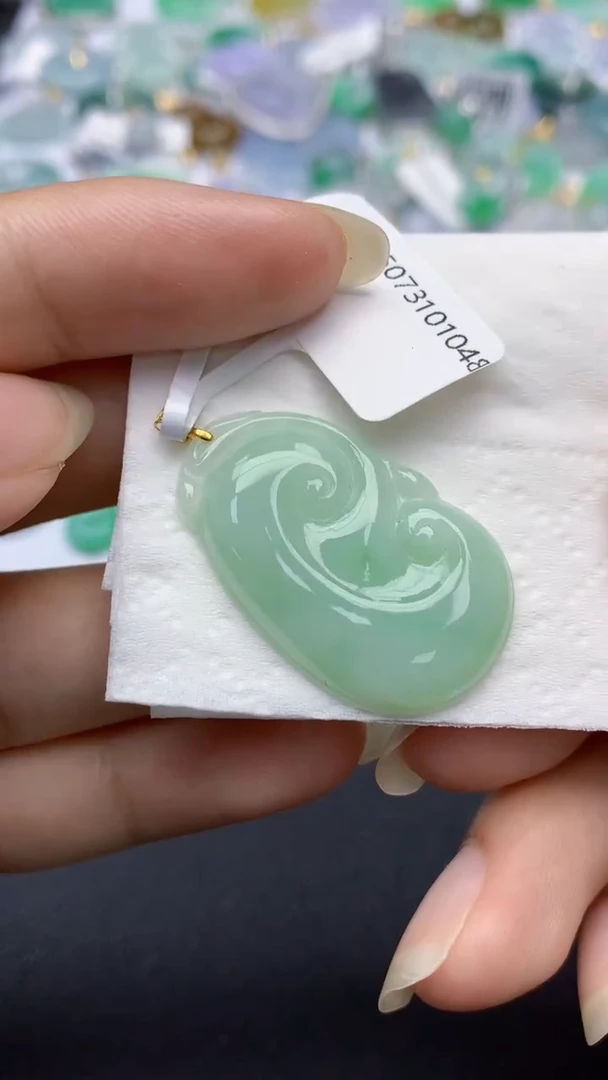 颈饰未镶嵌翡翠天然缅甸a货翡翠百元以上9元证书费自理