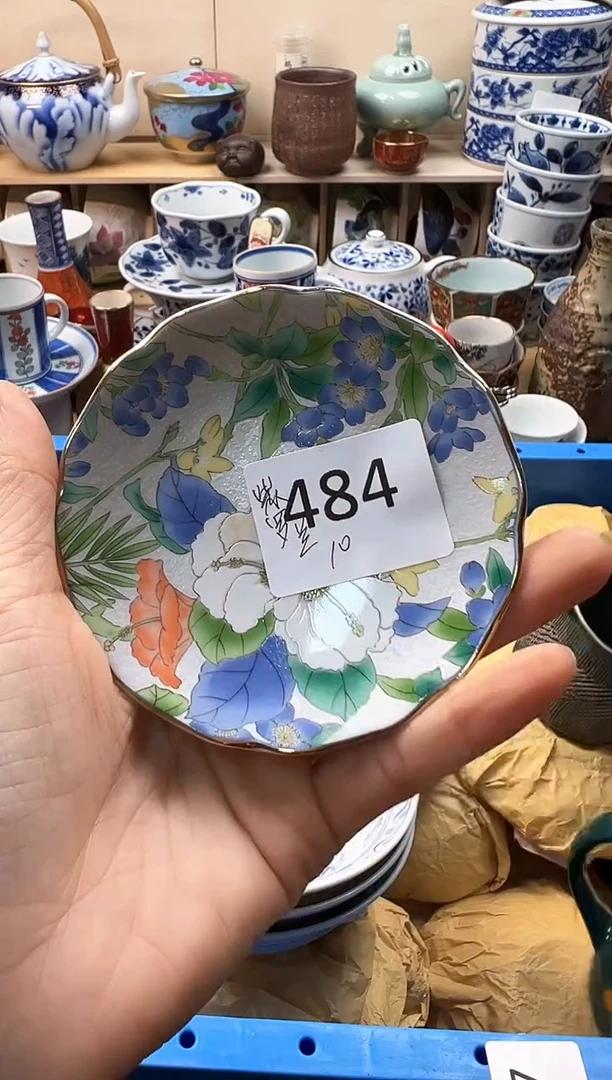 瓷片紫*兰