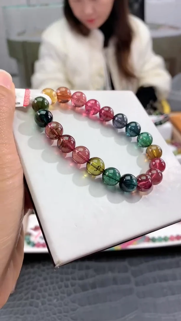 【闪购商品】碧玺手串未镶嵌多样性发一条