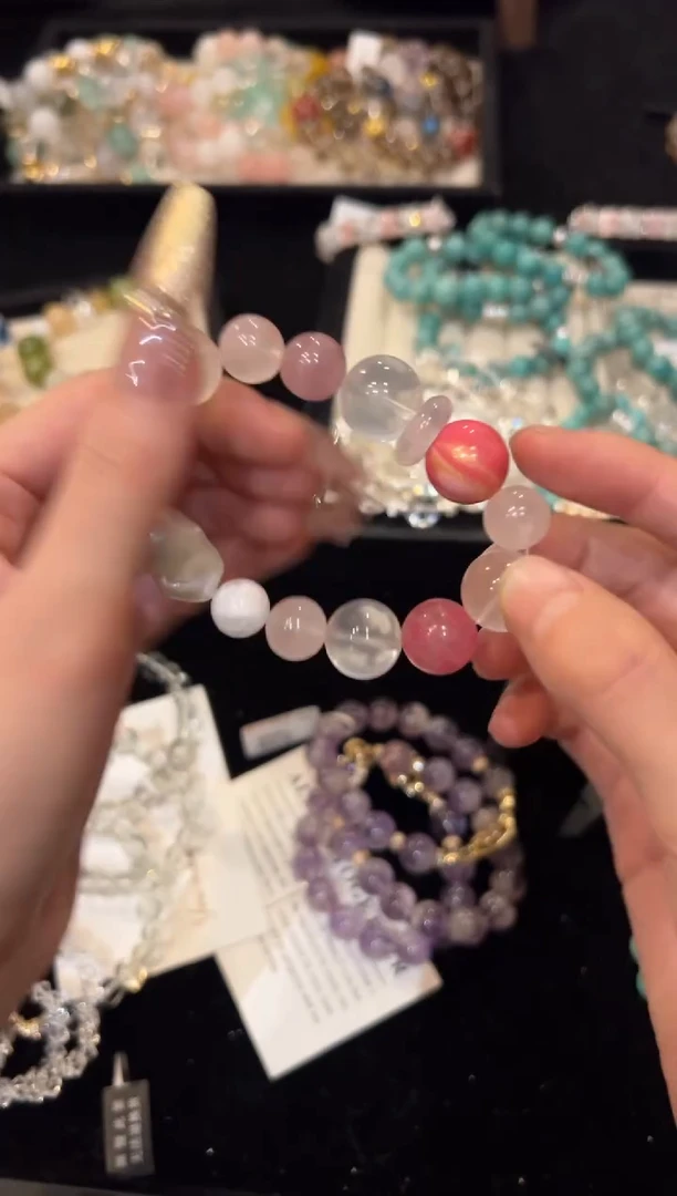 未镶嵌手串水晶奶白晶手串