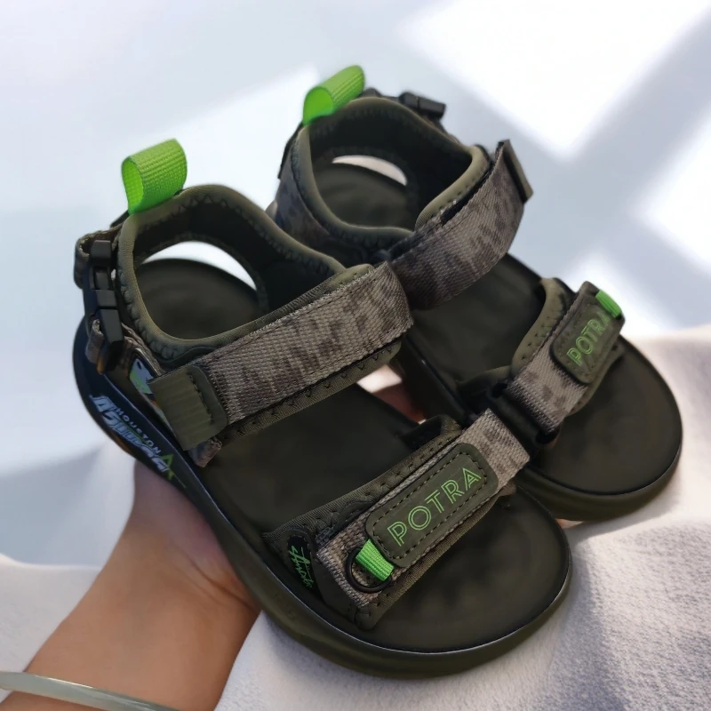 【断码微瑕28码】2513 男童运动凉鞋 软底