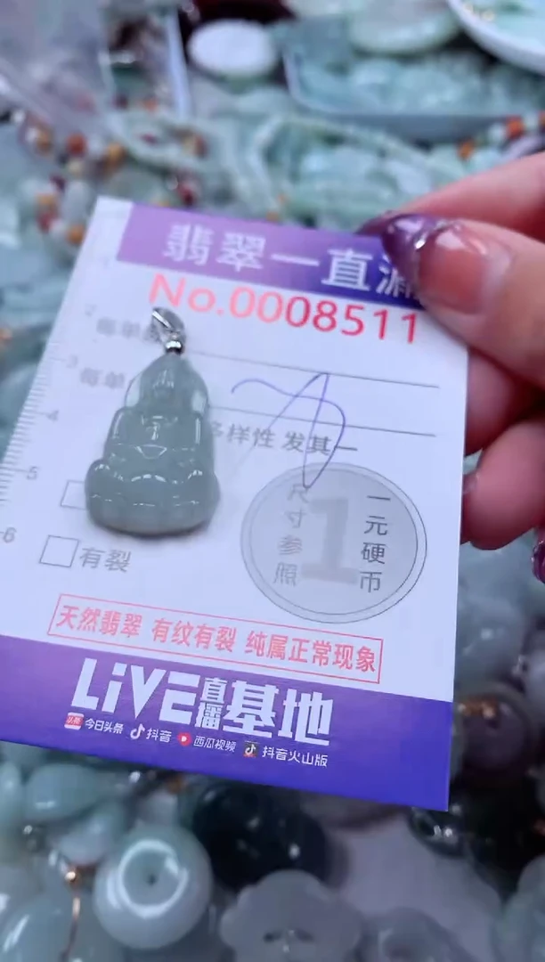 翡翠未镶嵌吊坠(不含链)8511