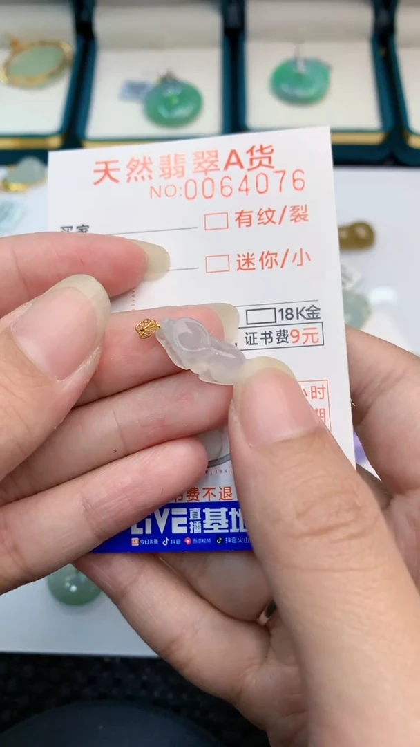 【闪购商品】翡翠颈饰18K金镶嵌            8