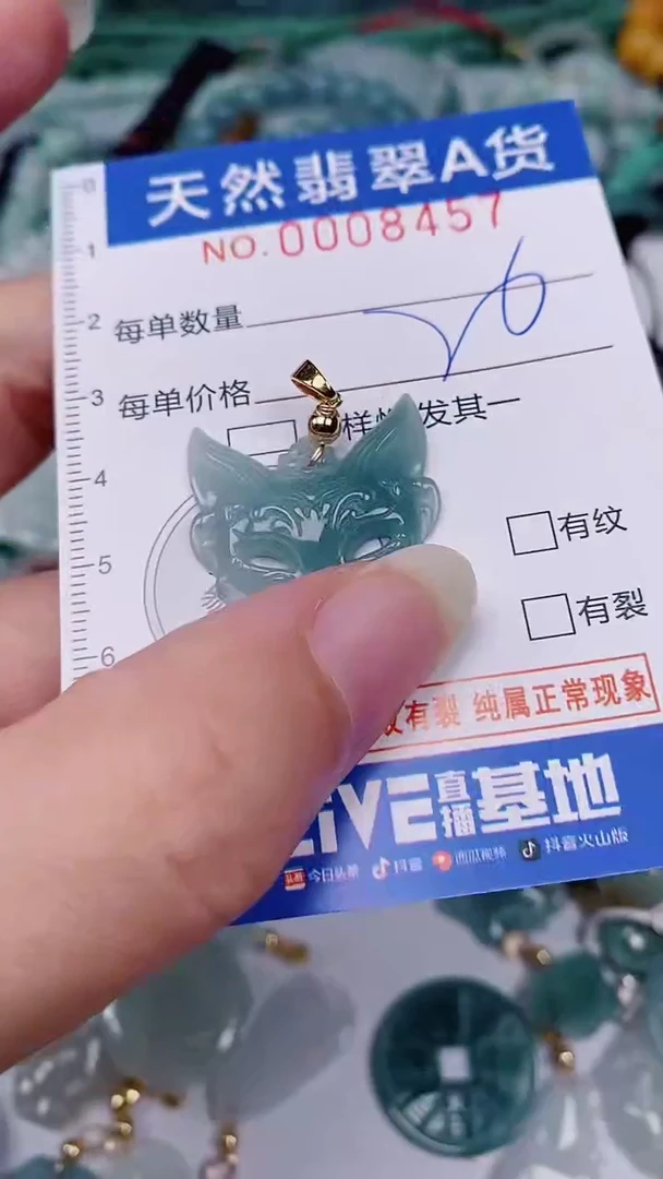 翡翠未镶嵌颈饰00008457