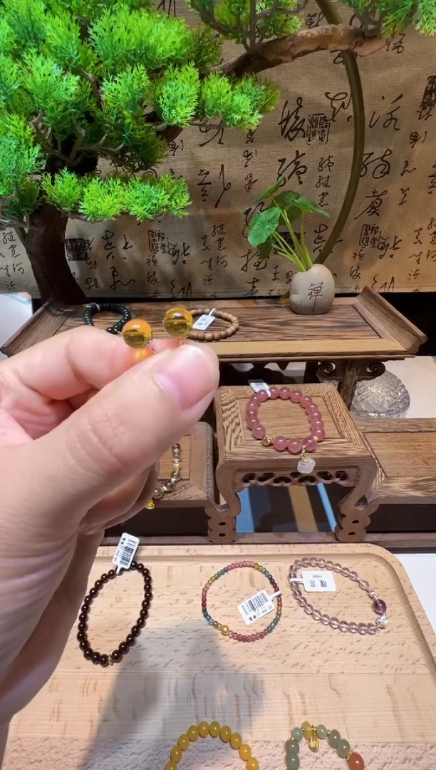 琥珀银S925镶嵌耳饰耳饰@@