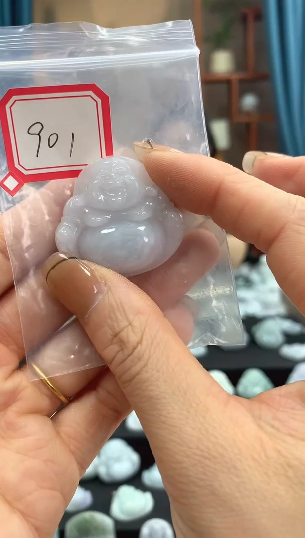 翡翠未镶嵌颈饰佛公901