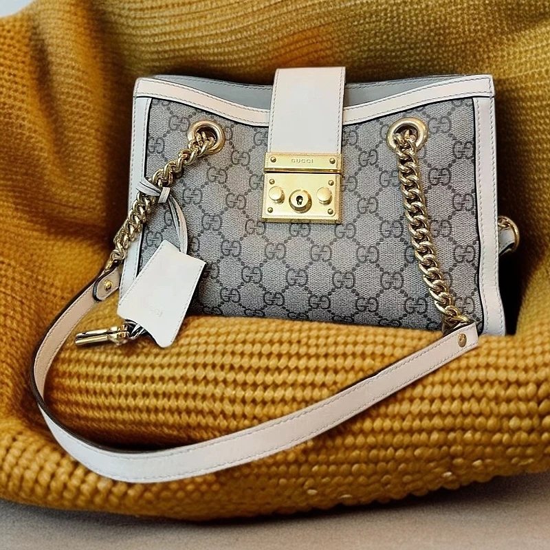 95新 GUCCI/古驰 Padlock系列链条包 1216 8426