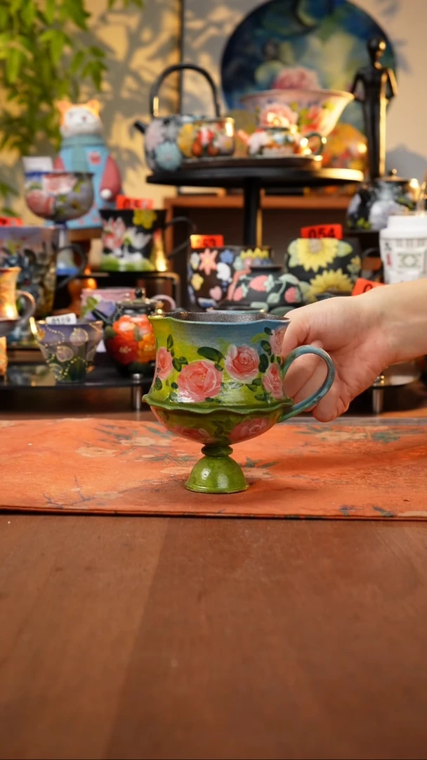 瓷片景德镇手工手绘193