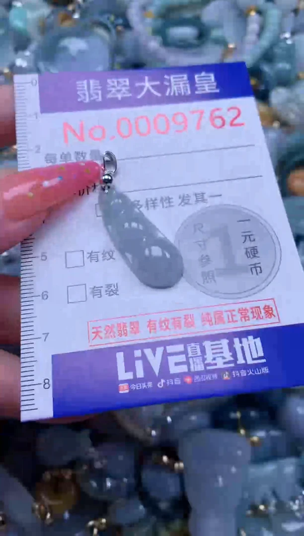 翡翠未镶嵌吊坠(不含链)9762