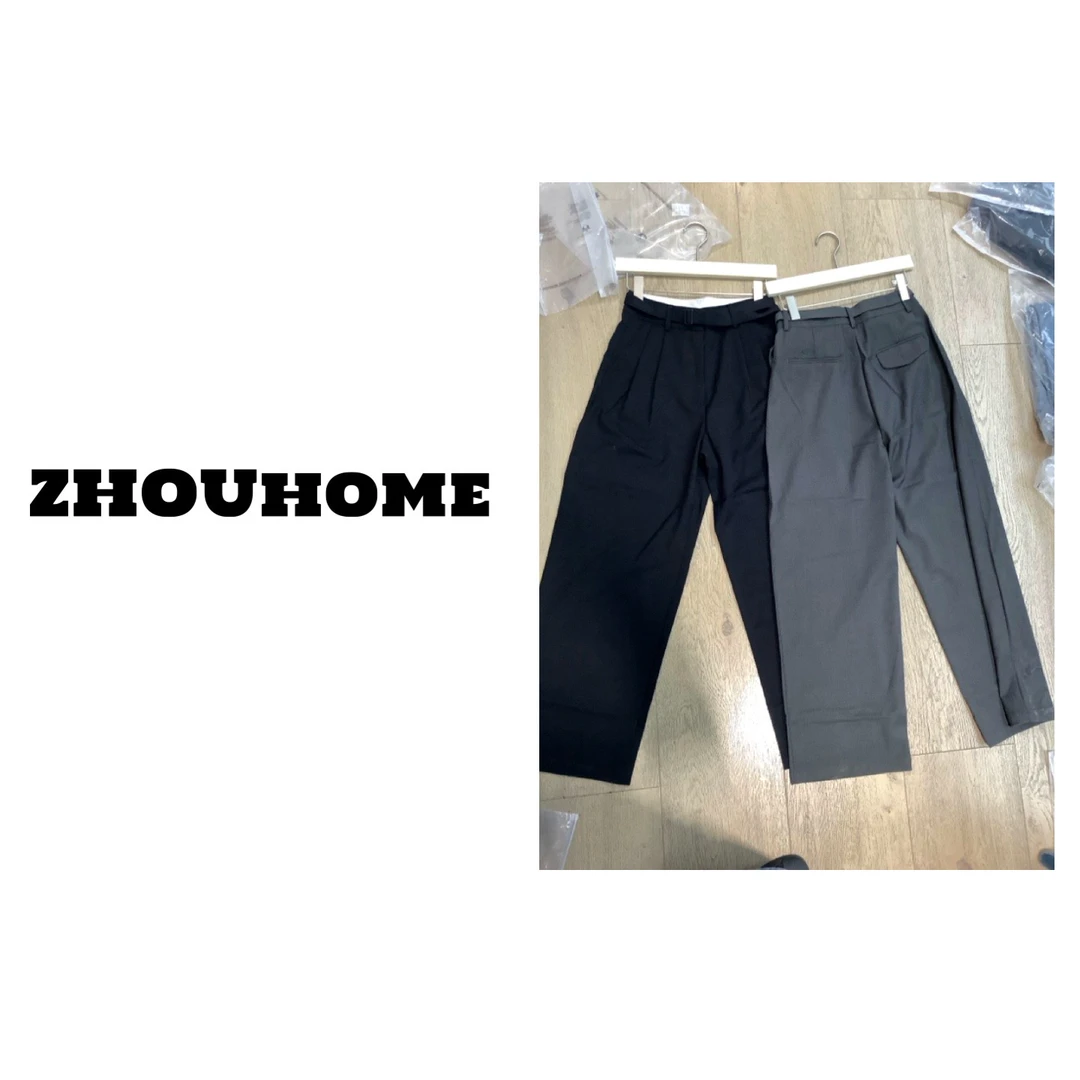 【周周服饰】欧货小众设计西装休闲裤女春季2024新款