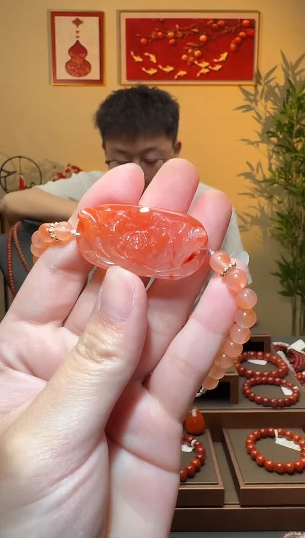 南红玛瑙手牌未镶嵌一个 多样性发货