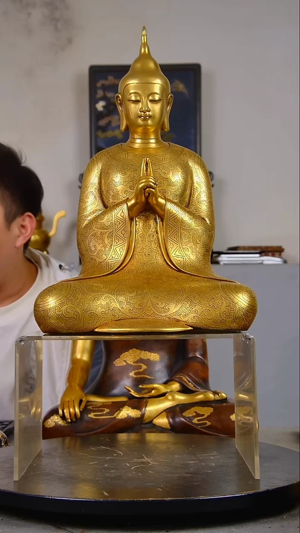 瓷片飞**败精美造像放漏结缘545