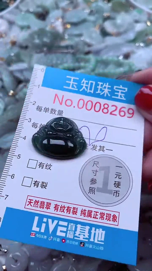吊坠(不含链)未镶嵌翡翠8269