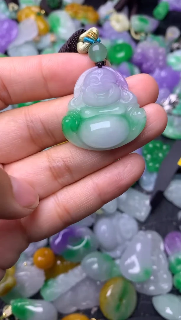 颈饰未镶嵌翡翠缅甸翡翠吊坠