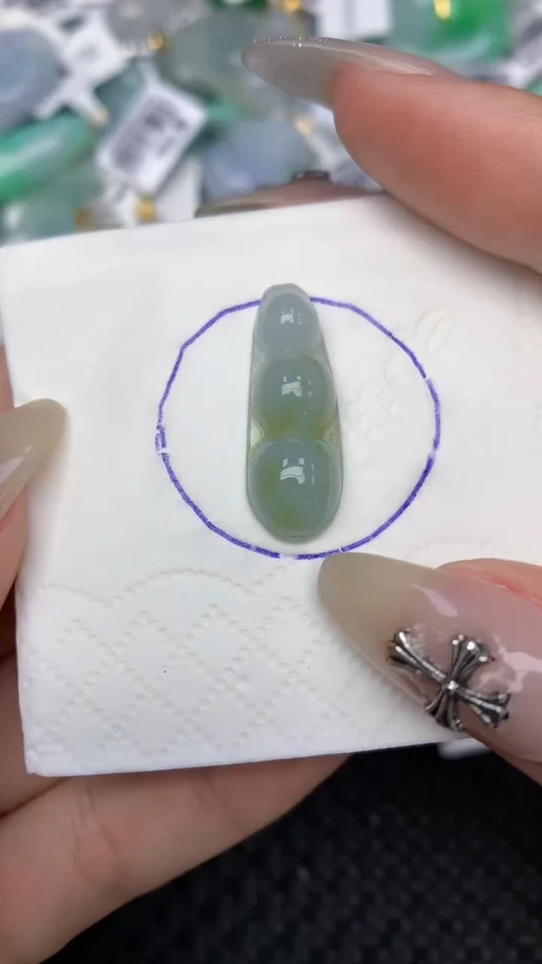 颈饰未镶嵌翡翠天然缅甸翡翠a货百元以上9元证书费自理