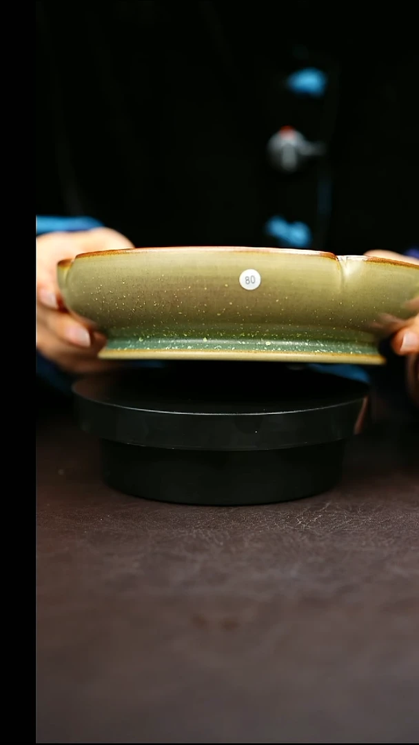 80#原矿钧瓷炉钧釉壶承