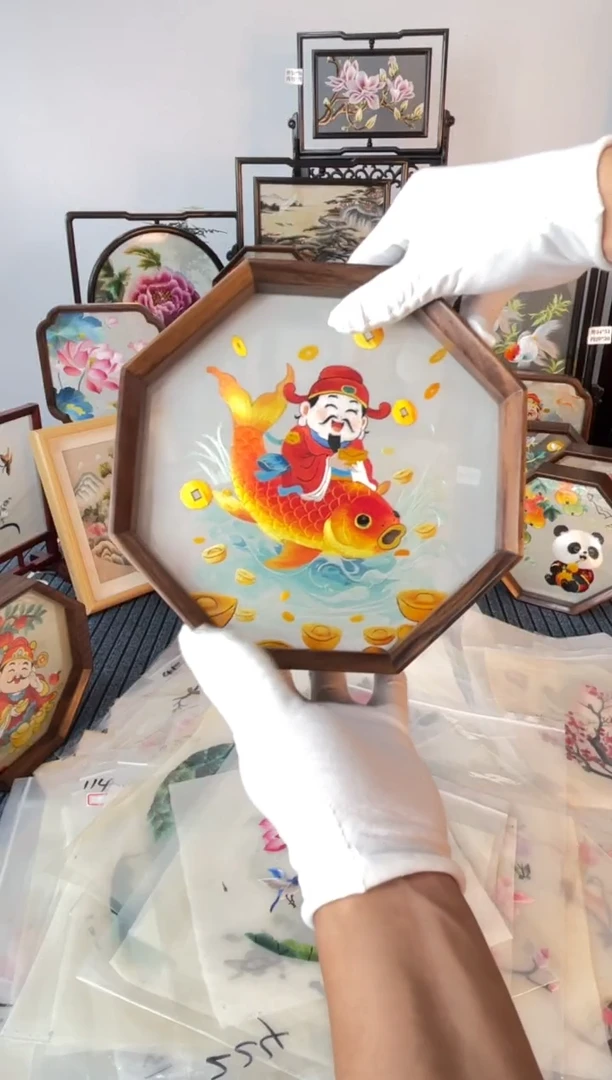 织绣纯手工苏绣双面绣