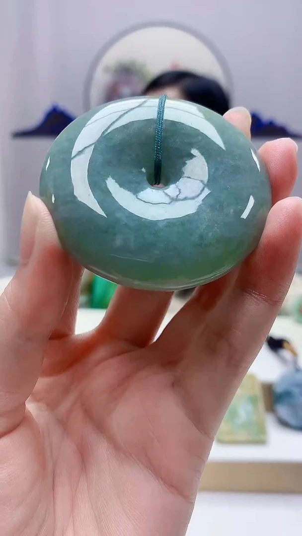 未镶嵌定制翡翠4852zm-毛货挂件扣子91