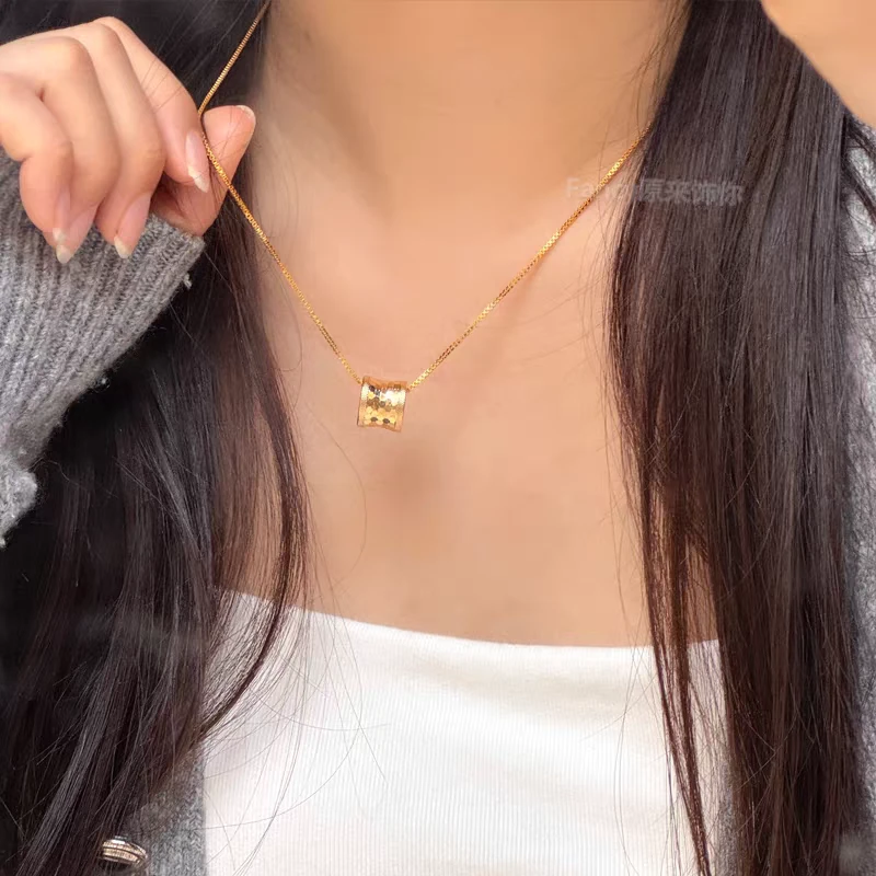 铜合金项链 金色小蛮腰项链A071