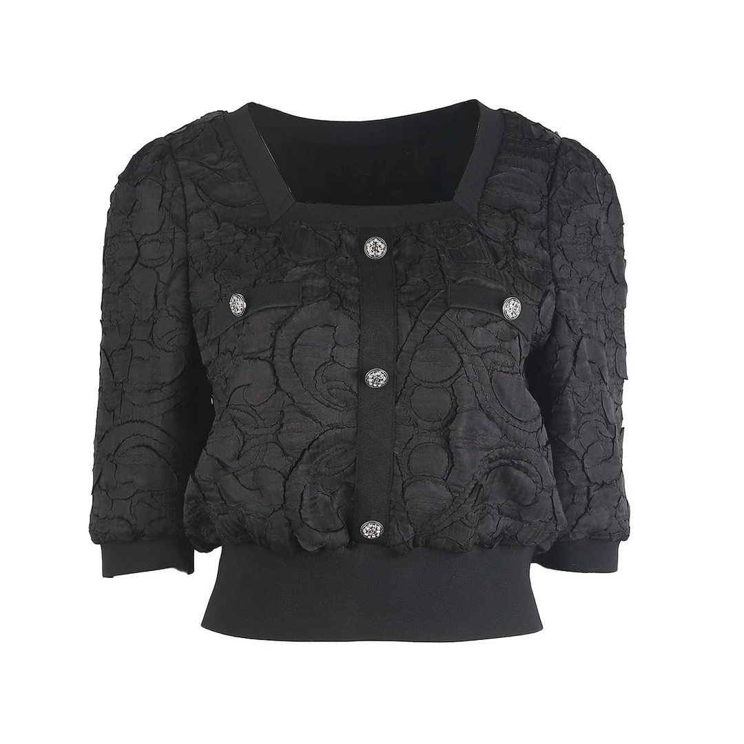 【达人专属】方领收腰设计感小衫X07AXS3200