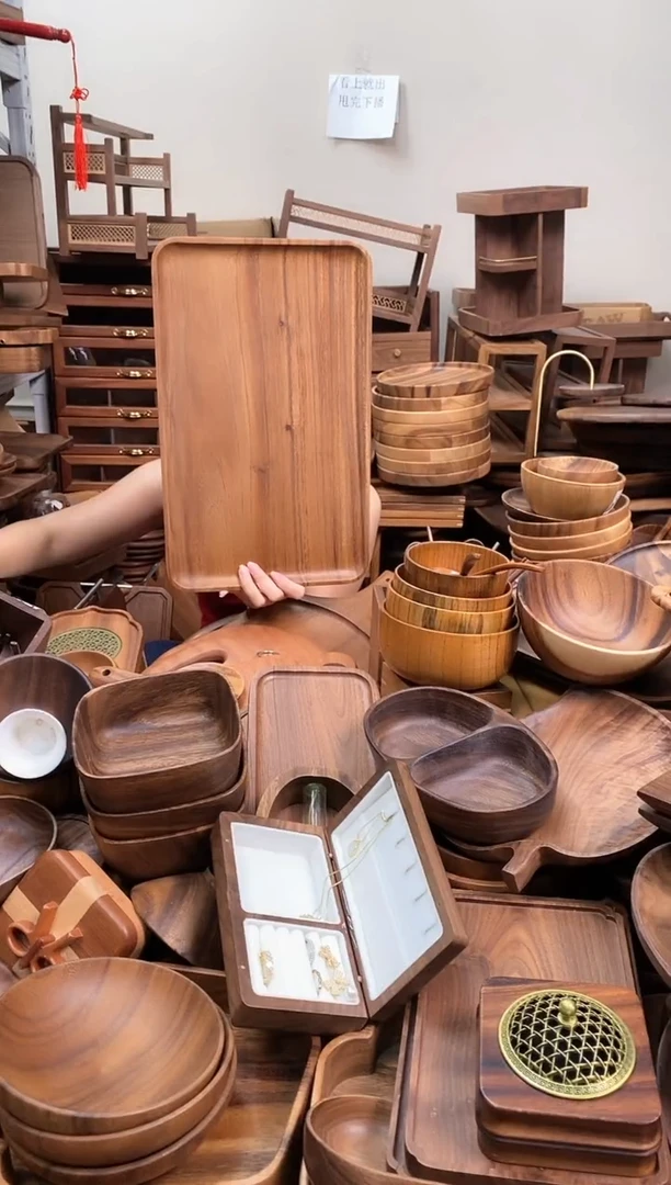 南美胡桃木长方盘42*26*2cm