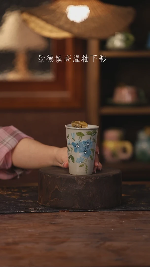 陶瓷景德镇高温釉下手绘陶瓷031
