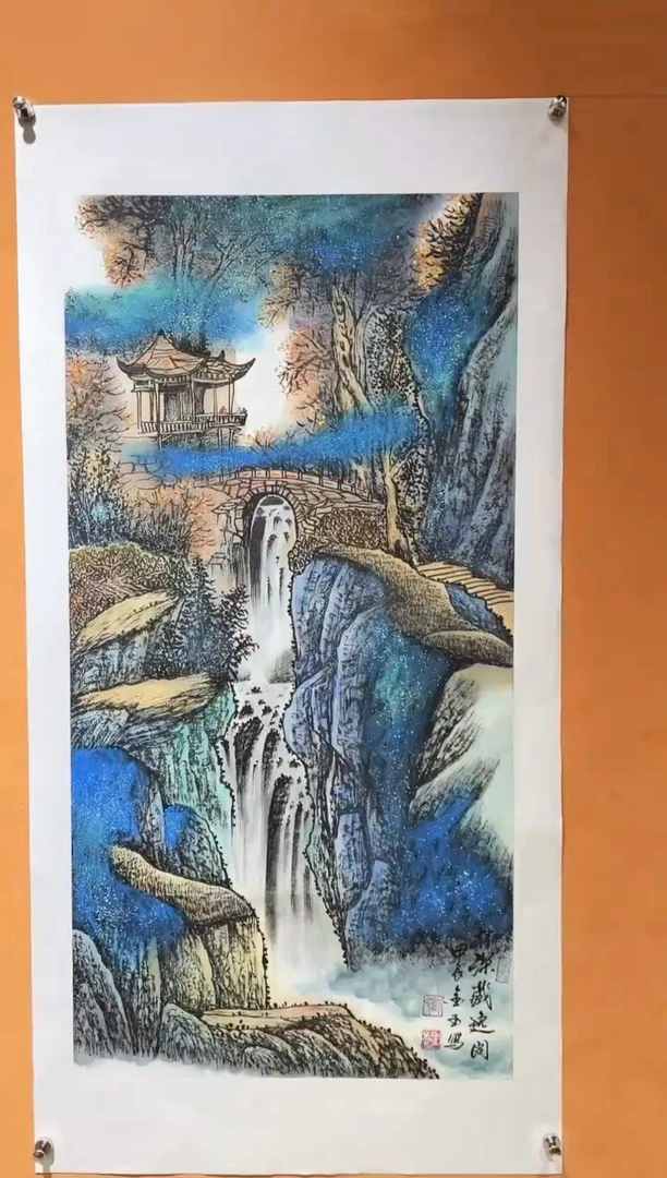 国画刘金玉老师亲笔手绘