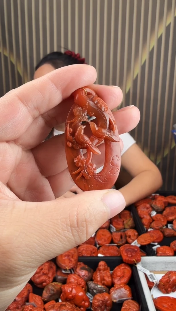 南红玛瑙雕刻未镶嵌074ZB0714产品一个