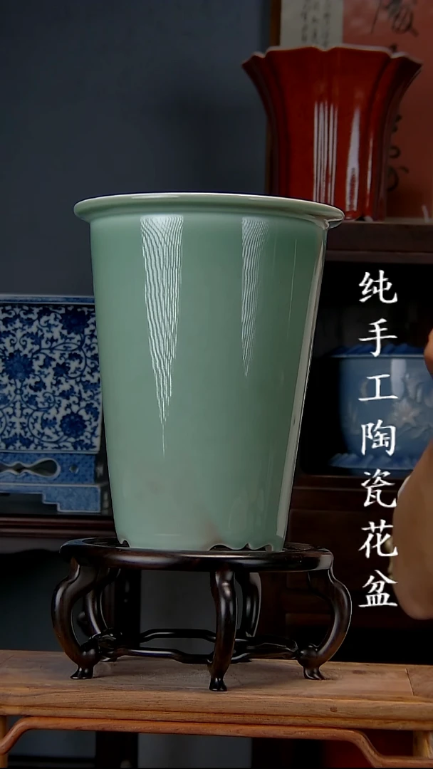 景德镇陶瓷手工花盆