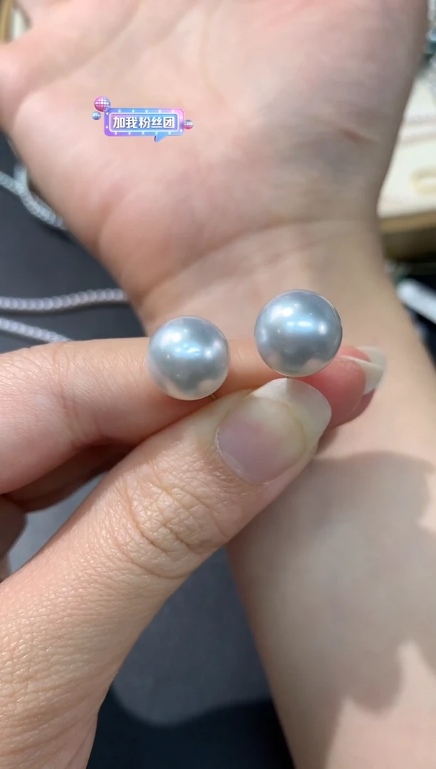 18K金镶嵌耳饰海水珍珠A113|多样性发其一|3500