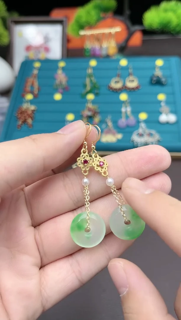 【闪购商品】玛瑙/玉髓耳钉银S925镶嵌306000