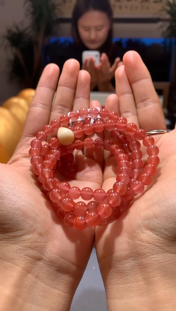 【闪购商品】南红玛瑙多圈未镶嵌7mm+冰粉多圈108