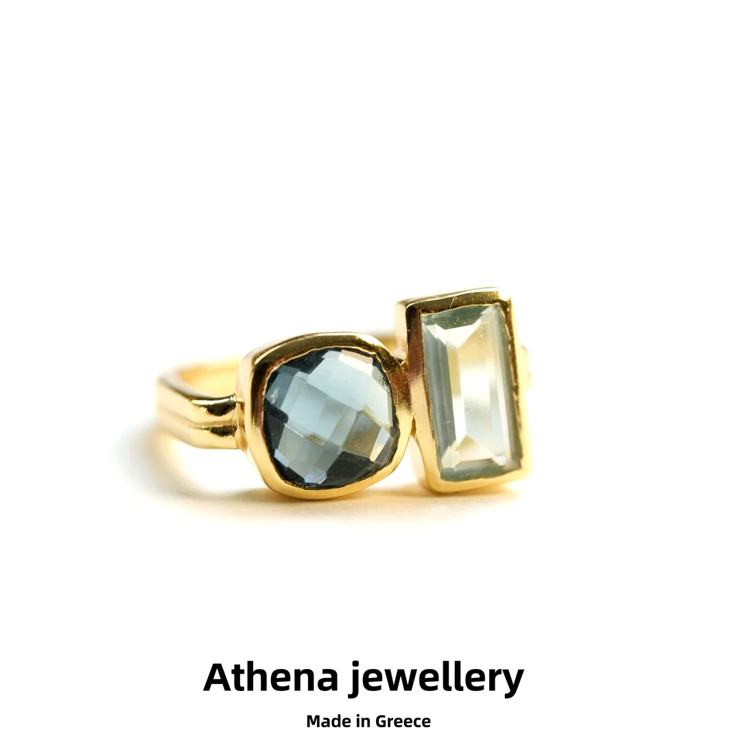 铜合金戒指 【海洋系列】戒指简约时尚百搭欧美轻奢法式爱觅Ermis