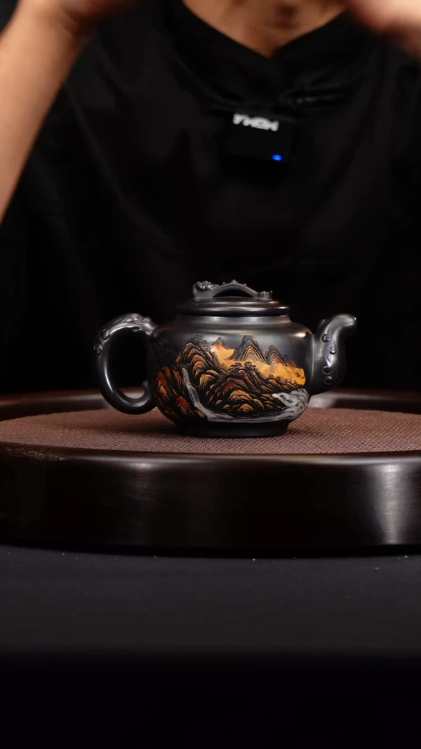 茶壶紫砂龙凤