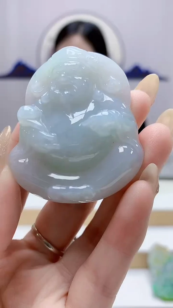 未镶嵌定制翡翠4852DD-毛货挂件115