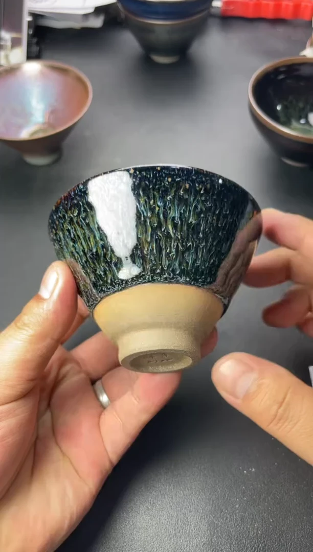 茶盏149叶紫建盏叶紫