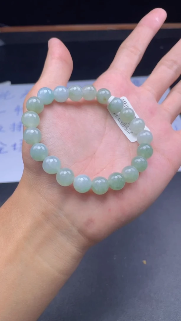 未镶嵌定制翡翠雷**行珠串9