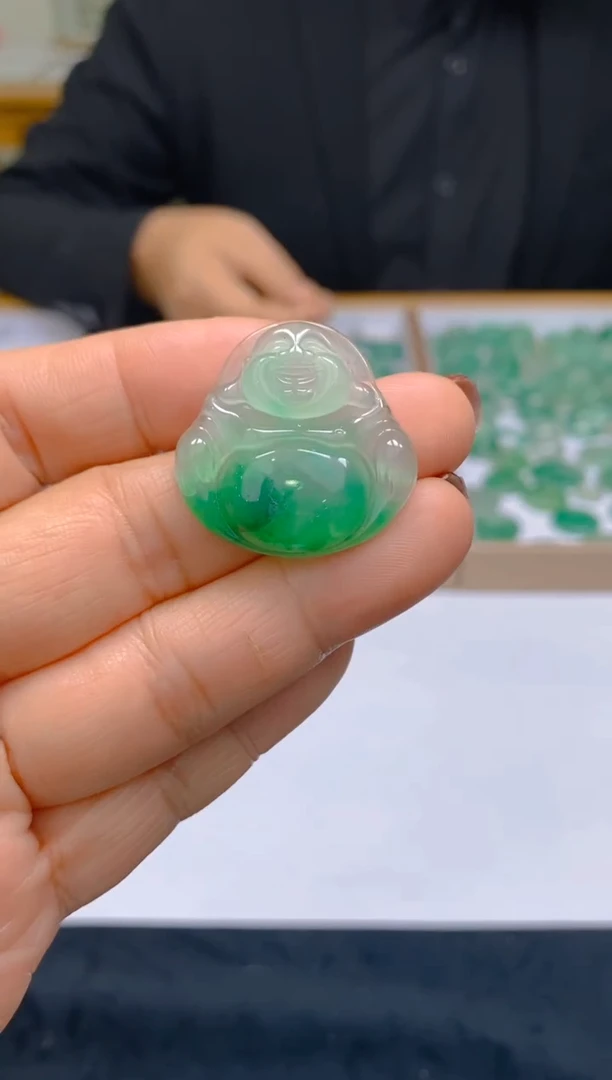 【闪购商品】石英质玉颈饰未镶嵌冰美人非洲翠002