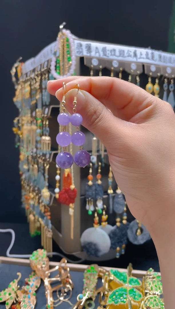 【闪购商品】玛瑙/玉髓耳饰合金024玛瑙饰品