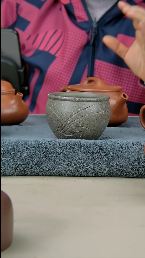 茶壶紫砂200蟹壳清杯子