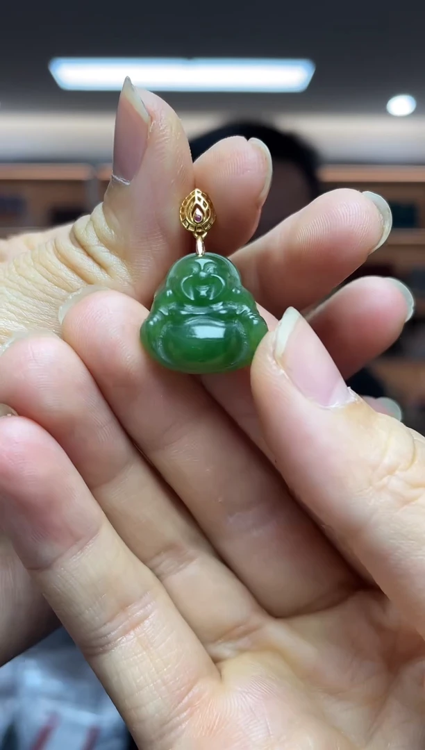 颈饰银S925镶嵌和田玉（多样性发一件）