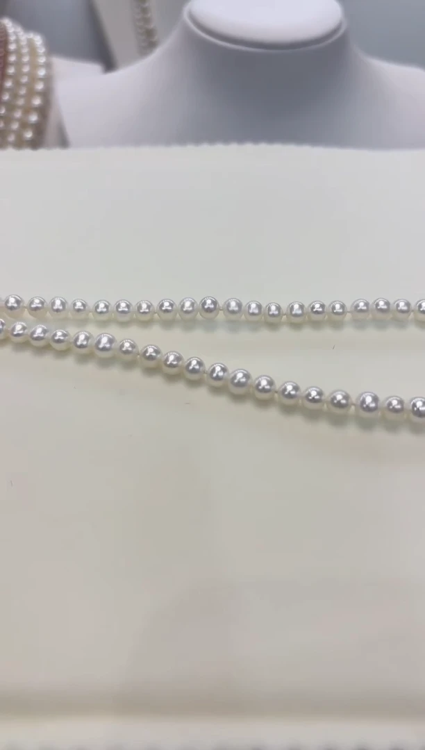 【闪购商品】淡水珍珠项链银S925镶嵌5-6MM