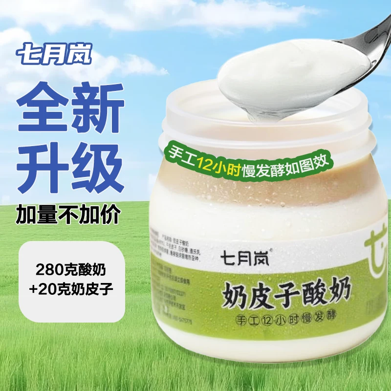 七月岚内蒙古奶皮子老酸奶解馋零食多种营养活性新鲜日期健康美味